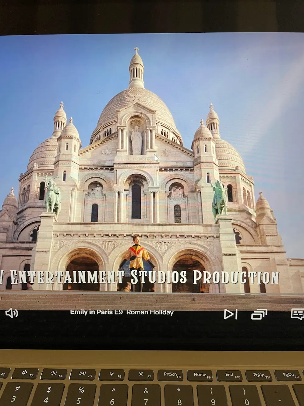 Image of laptop with Emily in Paris on